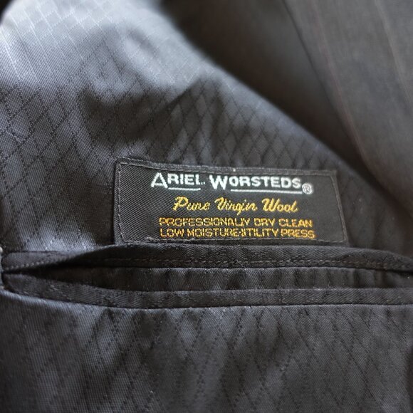 Single Breasted Pure Virgin Wool Hart Schaffner Marx Suit Coat 46L - Picture 6 of 11